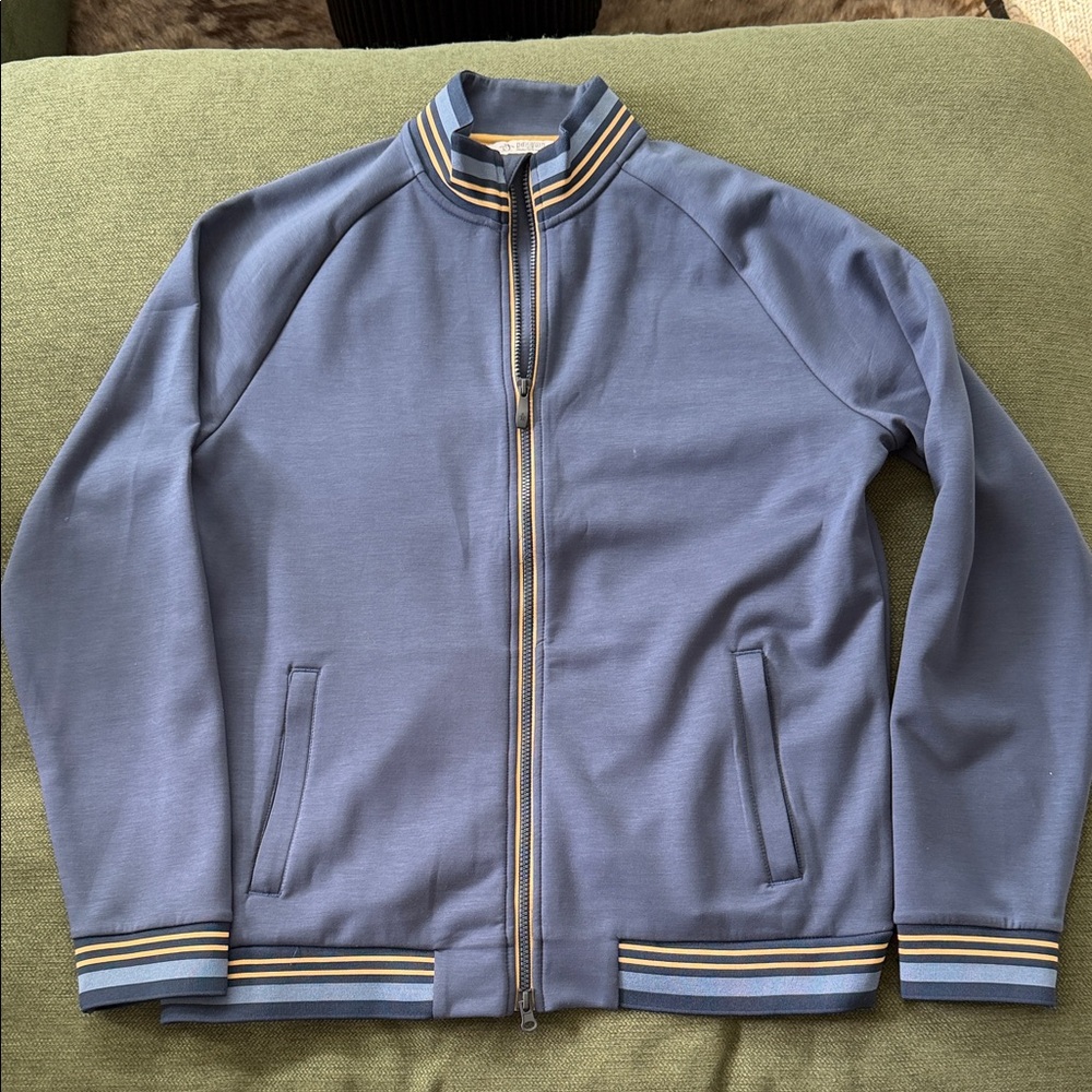 Original Penguin LS Full Zip Heritage Knit Track Jacket - Men’s L - Like New